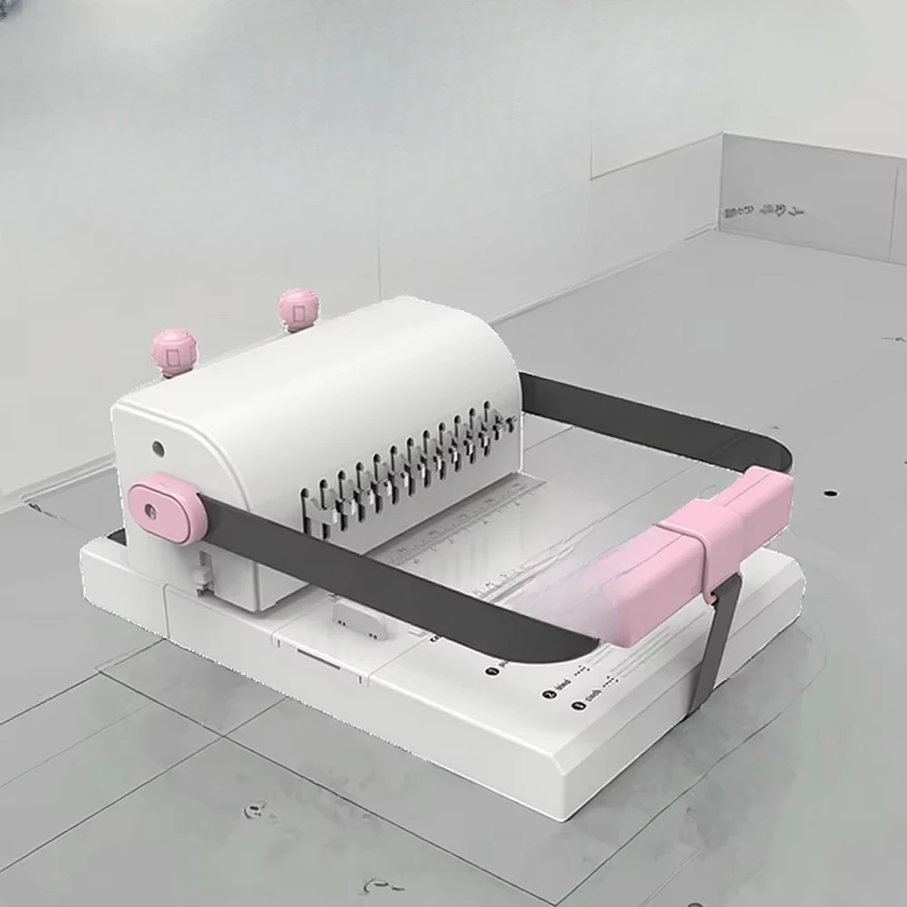 Manual plastic comb binding machine punching children and office