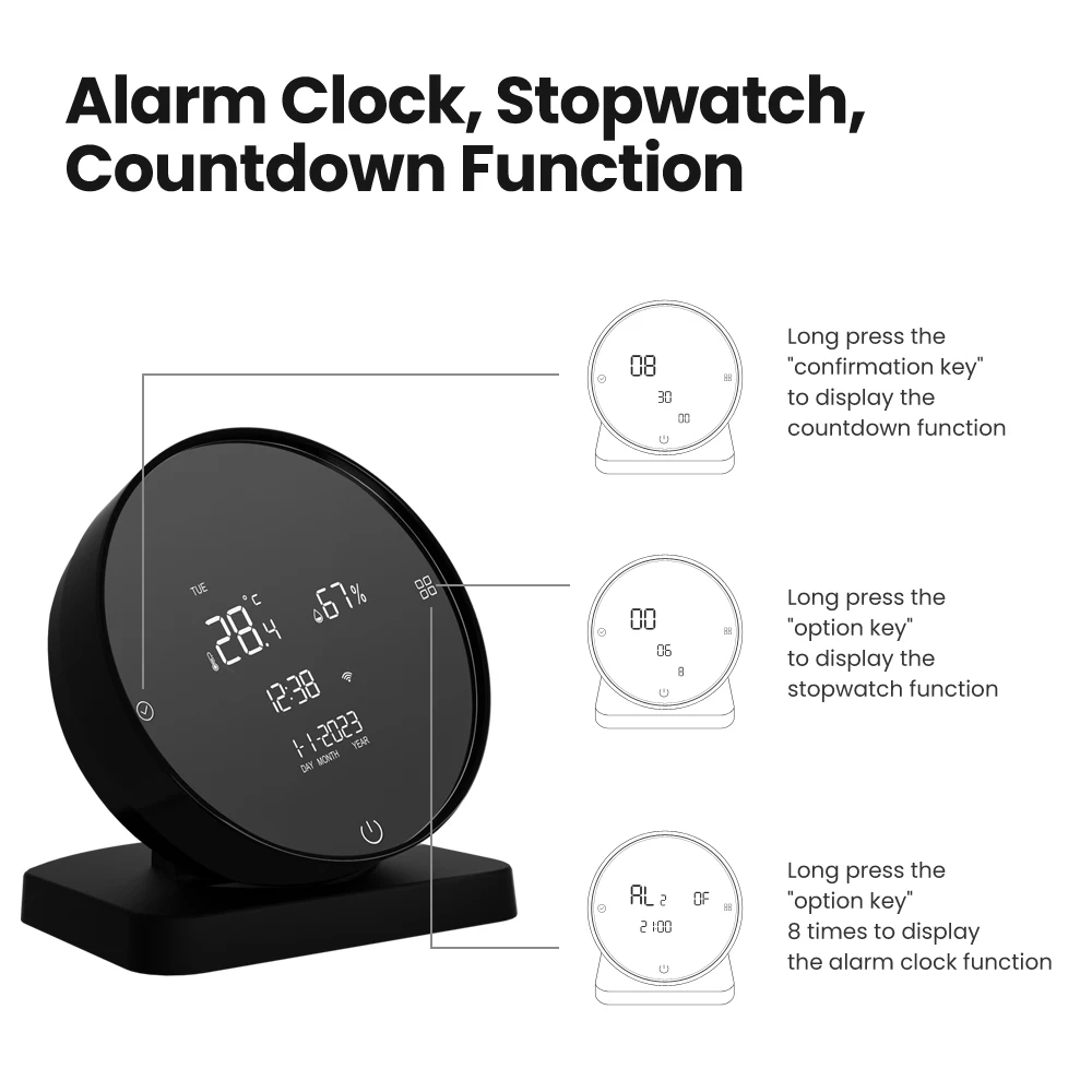 AVATTO Tuya WiFi Smart IR Remote Control with Temperature Humidity,Smart Universal Infrared Work for Alexa Google Home