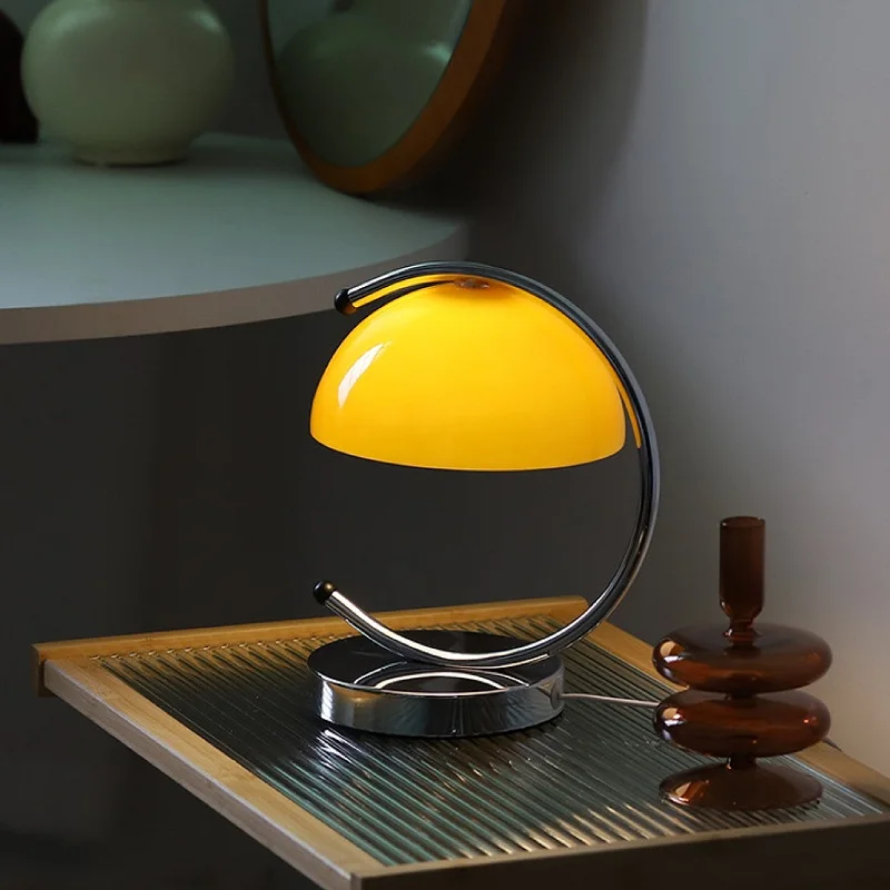 

Table Lamp Bedroom Glass Bedside Lamp Retro Living Room Dining Room Decorative Lamp USB Plug-In Glass Table Lamp