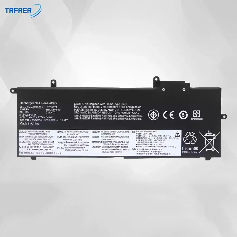 01AV470 laptop battery for Lenovo ThinkPad L17C6P71 X280 A285 L17L6P71 L17M6P71 L17C6P72 L17M6P72 01AV472 01AV485 SB10K97619
