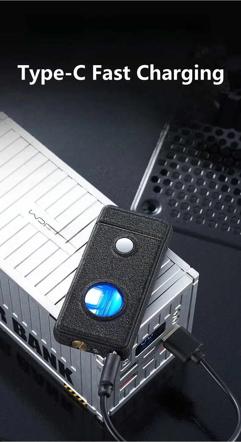 Arc Ignition Kerosene Smart Electric Lighter Visual Kerosene Warehouse Retro Style Oil-Electric Hybrid USB Rechargeable Lighter