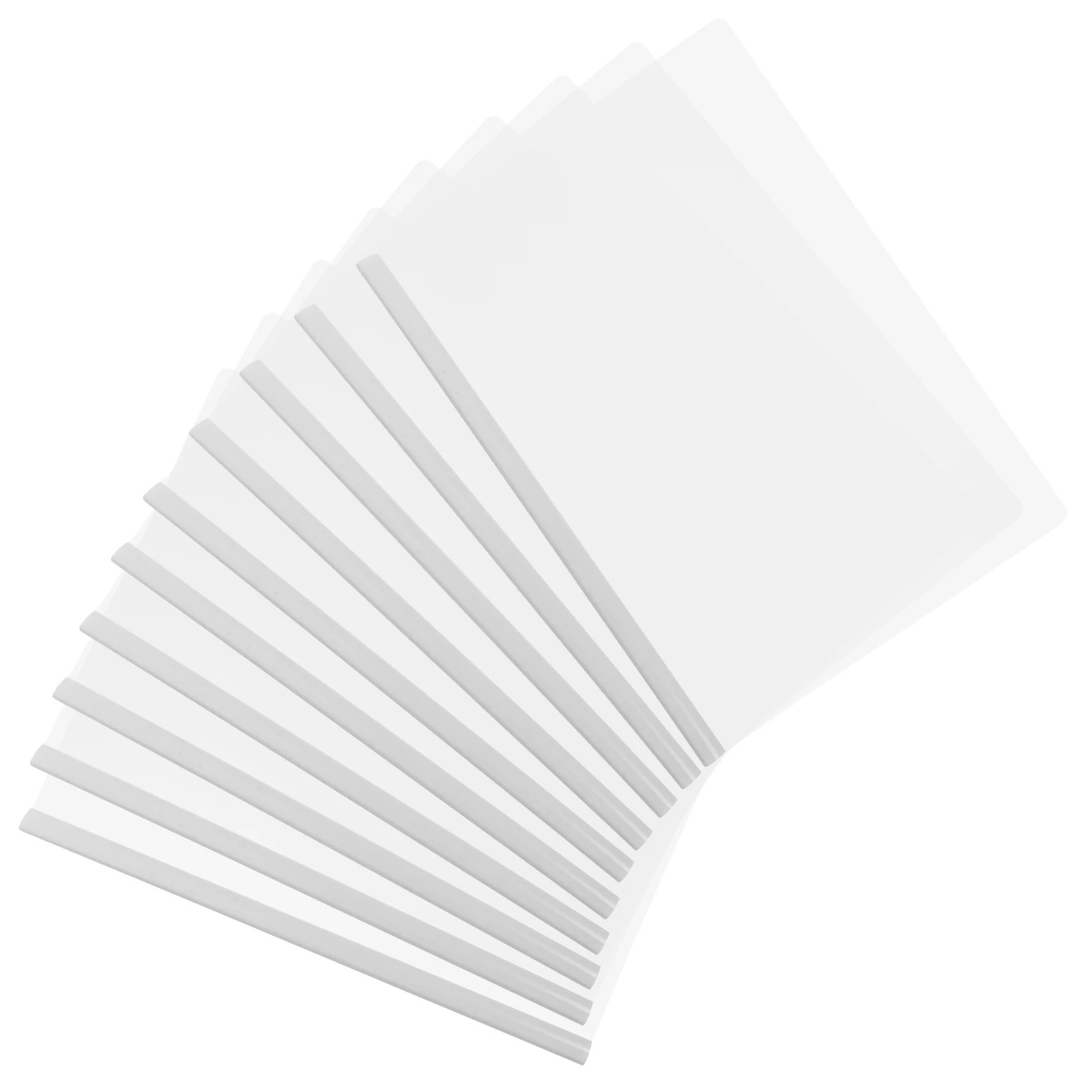 

10pcs File Folders With Sliding Rods Transparent Report Covers For Office School Document Storage Paper Holder Organizer