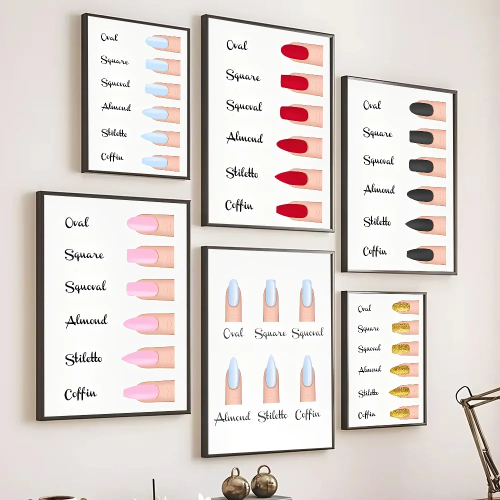 Fashion Nail Styling Makeup Posters Canvas Paintings Modern Home Living Room Bedroom Bar Coffee Shop Art Decoration Wall Gifts