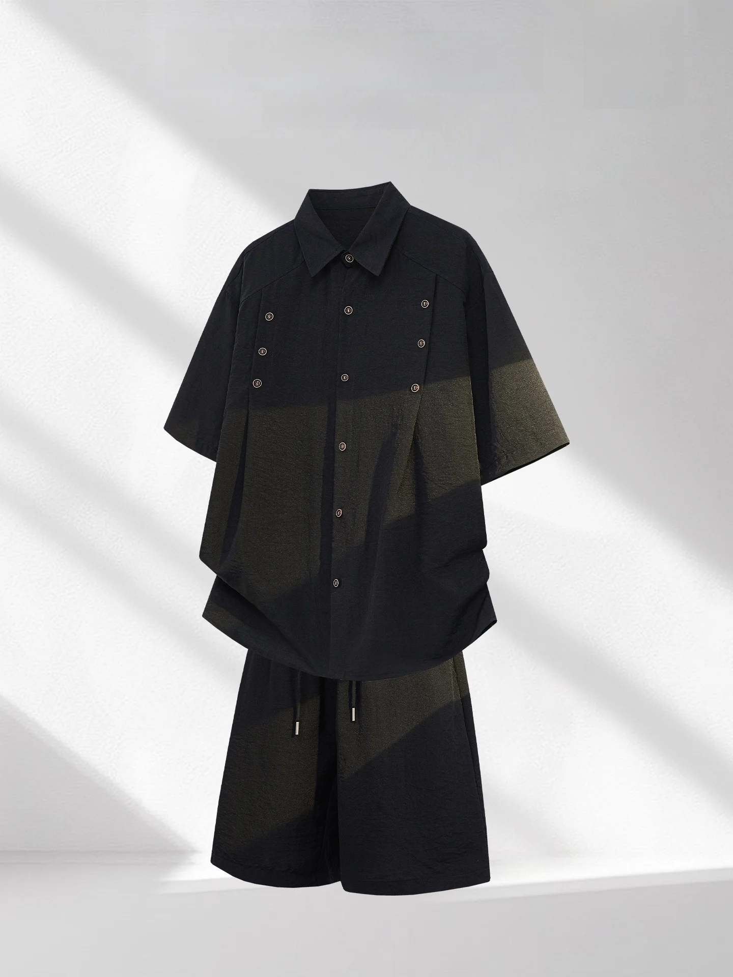 ensemble-chemise-boutonnee-et-short-pour-homme-style-decontracte-d'ete-deux-pieces-en-fibre-de-polyester-sechage-rapide-coupe-confortable