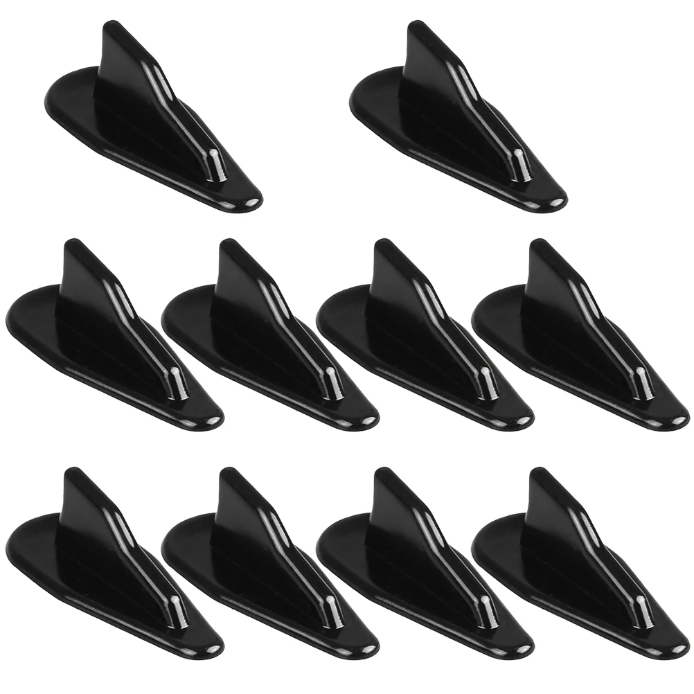 

10 pcs Shark Fin Tail Wing Universal Car Roof Decor Diffuser Empennage Durable Abs Lightweight Stylish Cool Refit Vehicle Fin