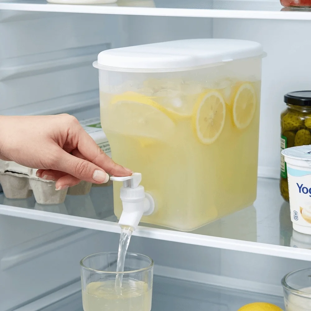 Multi Purpose 3500ML Beverage Dispenser Large Cover PP Drink Dispenser with Spout Sealing Spigot Beverage Container For Office