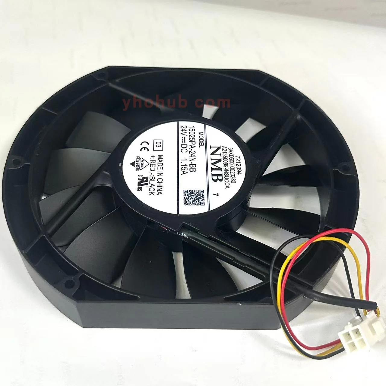 NMB 15025PA-24N-BB DC 24V 1.15A 172x150x25mm 3-Wire Server Cooling Fan