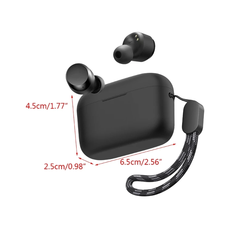 متوافق مع Anker Soundcore A20i غطاء سماعة مقاوم للصدمات المضادة للخدش واقية كم قابل للغسل الإسكان الغبار