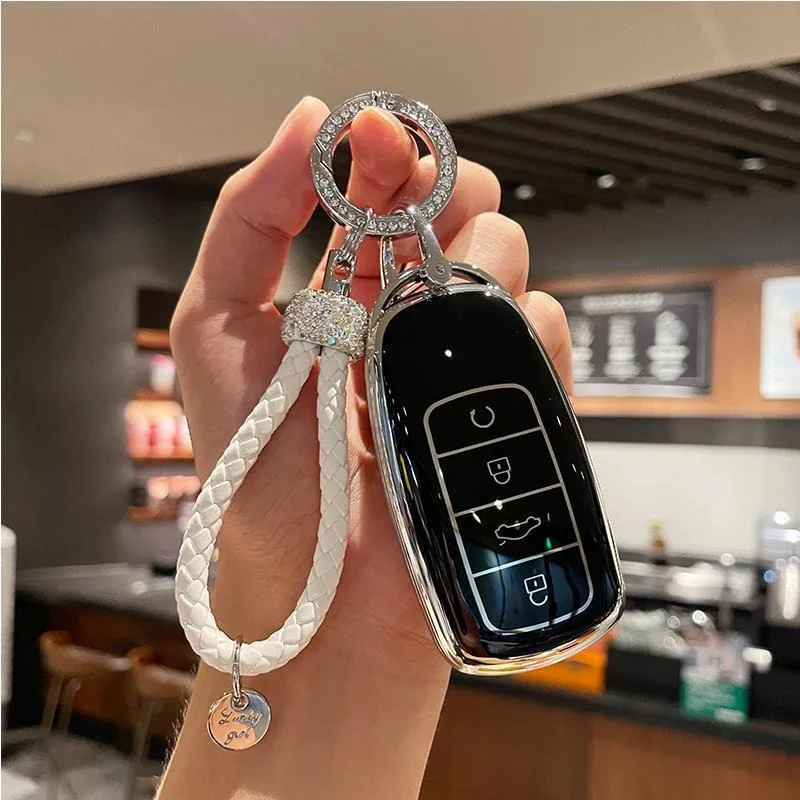 حافظة مفاتيح السيارة من البولي يوريثان فوب لشيري Jaecoo J8 8 J7 7 PHEV 2025 2026 المفاتيح غطاء للحماية عن بعد قذيفة الإسكان حامل الملحقات #4
