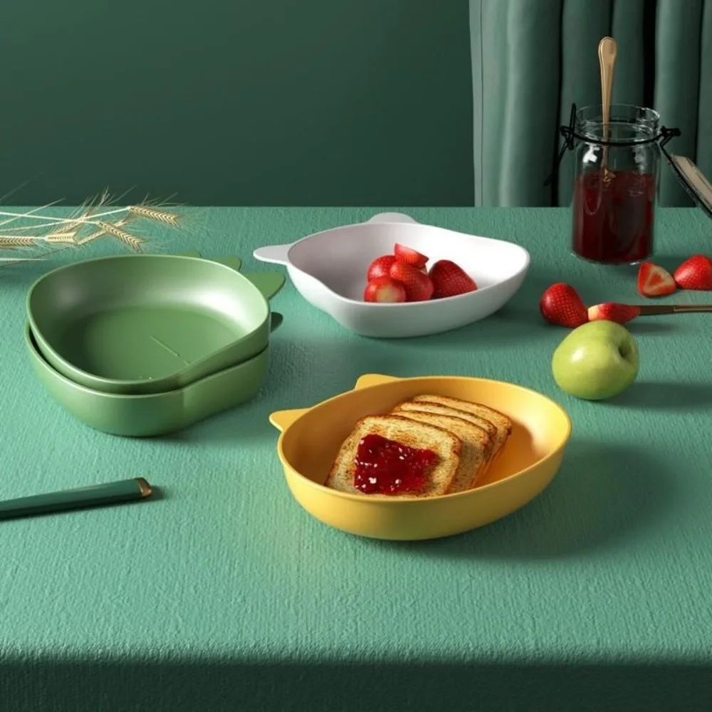 1 PCS Practical Fruit Plate Multifunctional Desktop Spit Bone Dish Thickened Anti-drop Plastic Food Tray