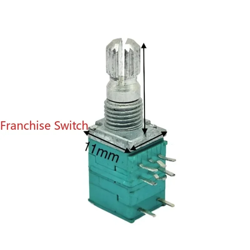 10PCS RK09 Dual Precision Potentiometer A20K With Switch Power Amplifier Shaft Length 15mm