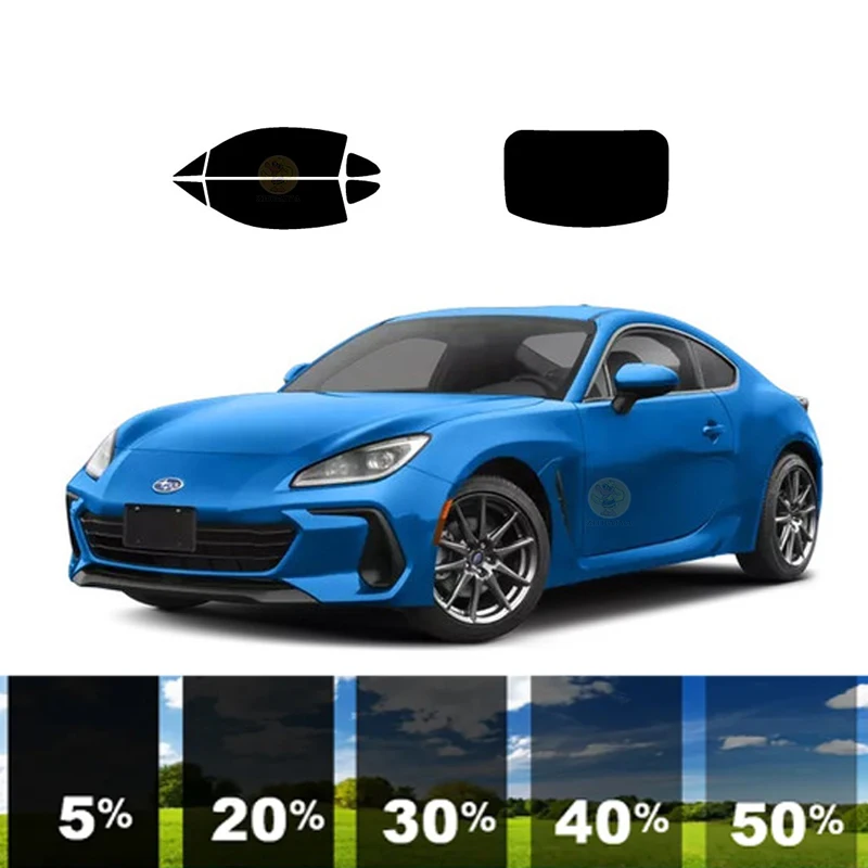 precut Removable Window Tint Film For Car 100% UVR 5%-70%VLT Heat Insulation Carbon ﻿For SUBARU BRZ 2 DR COUPE 2022-2023