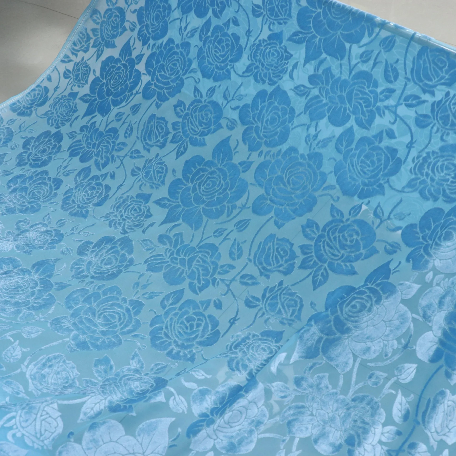 

2067 Woven Brocade Sticky Velvet Monochrome Burnt out Velvet Fabric Nightdress Women's Textile Fabric