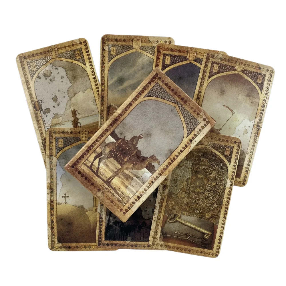 Stare arabskie karty tarota Lenormand Wysokiej jakości talia tarota