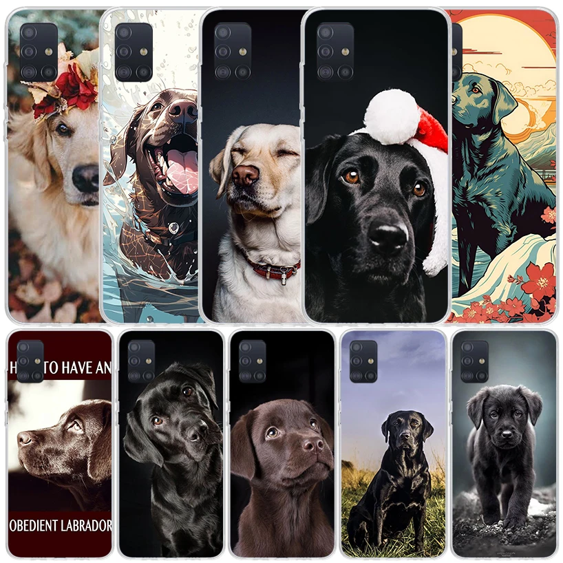 Labrador Retriever Dog Phone Case For Samsung Galaxy A51 A50S A41 A40 A31 A30S A21S A20S A20E A11 A10S A71 A70 A6 A7 A8 A9 Plus