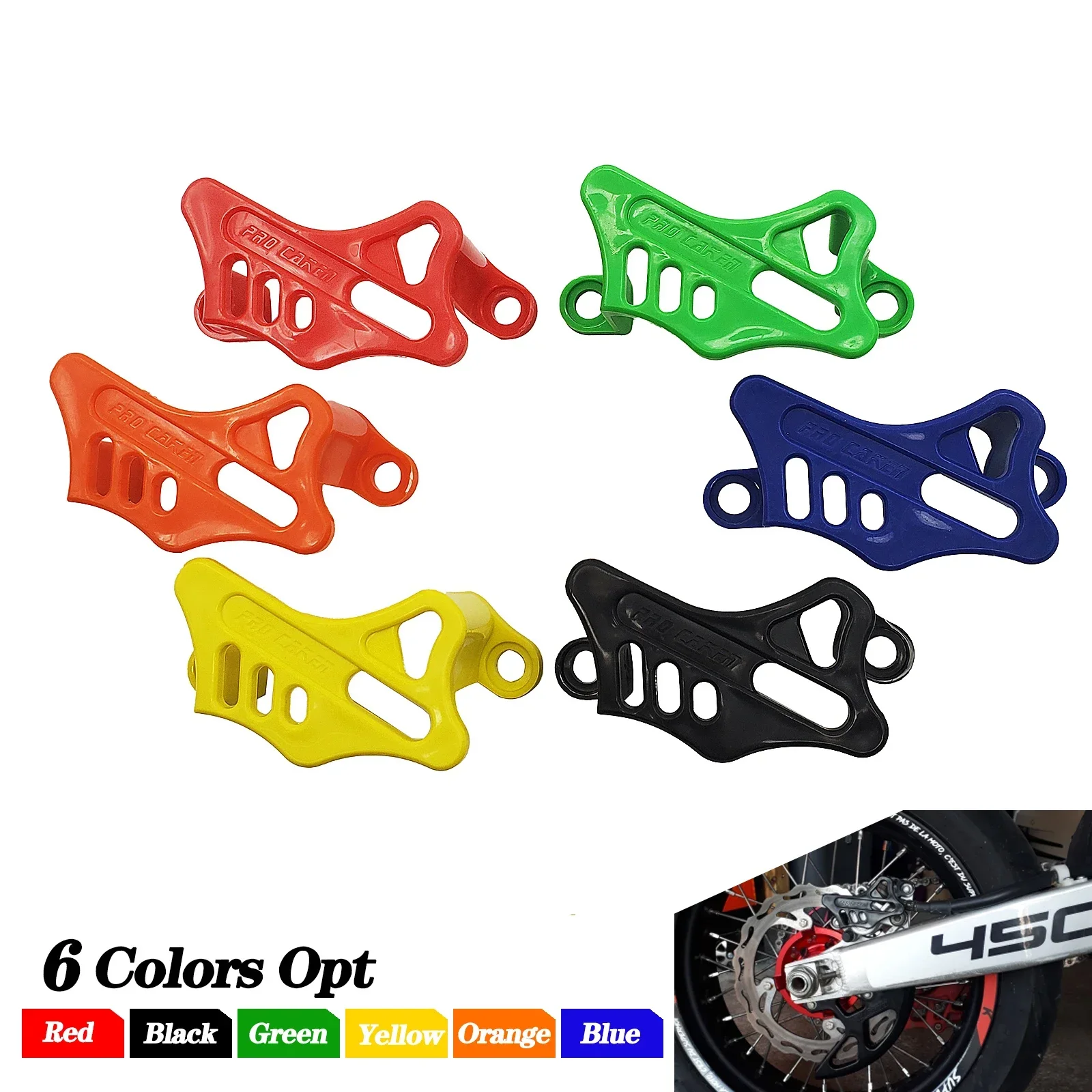 

Rear Brake Caliper Guard Protector For Honda CRF 250 450 250R 450R 250X 450X 250RX 450RX CR 125 KAYO T4 T6 BSE Universal Parts