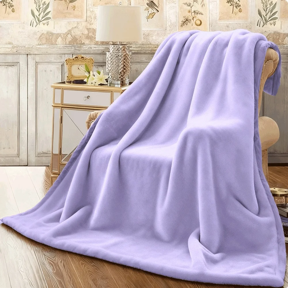 Galaxy Themed Flannel Throw Blanket Colorful Bursting Star Graphic Print Soft Plush Cover for Couch Trendy Aesthetic Styling