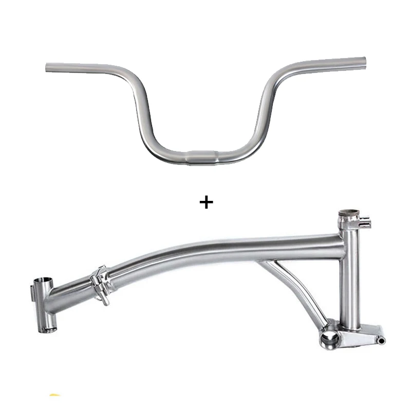 

Customized Titanium Gr9 Trifold Folding Bike Frame, Collapsible Bicycle Parts, 16 in, 20in, M Handlebar, Wholesale