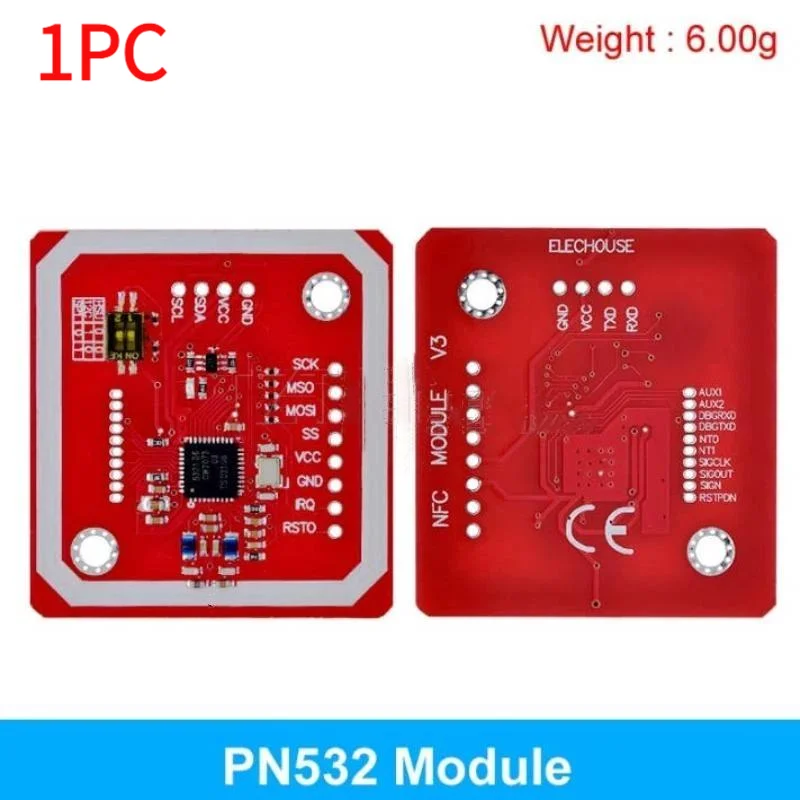 1PC PN532 NFC RFID Read Write Module V3 Built In Antenna Support I2C SPI HSU For Electronic DIY Projects.