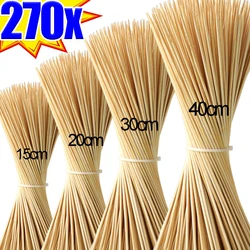 270/90PCS Disposable Food Sticks Bamboo Skewer Stick Wood Long Thick Rattan Sticks for Party Buffet Food Fruit Barbecue Tools