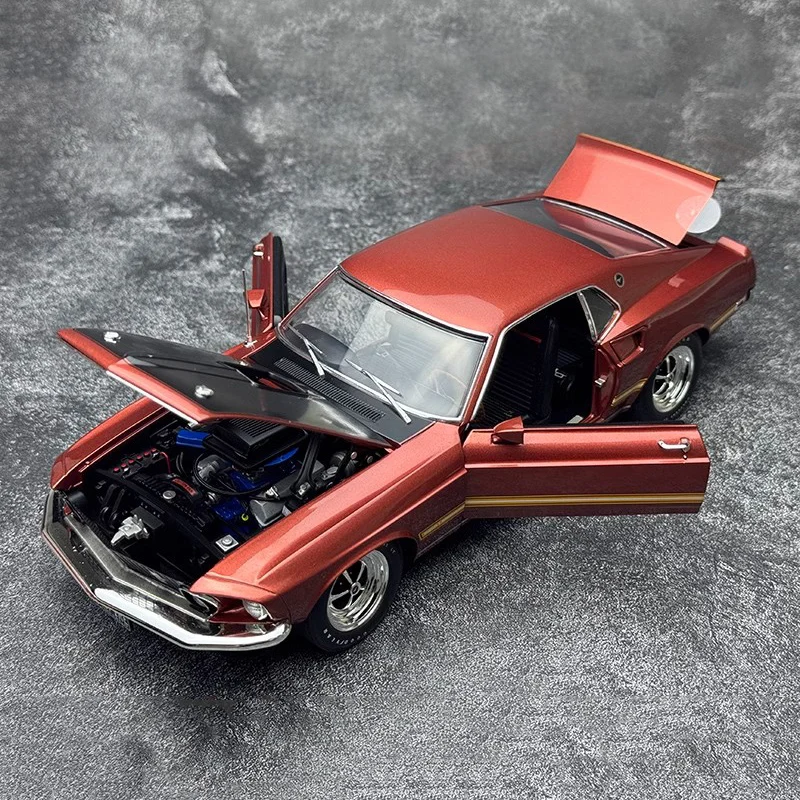 ACME1:18 Mustang Mach1 1969 muscle car vintage car simulation alloy car model