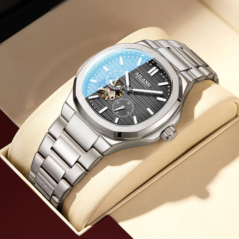 

New AILANG automatic mechanical watch business multi-functional luminous waterproof fashion men's watch polygon design