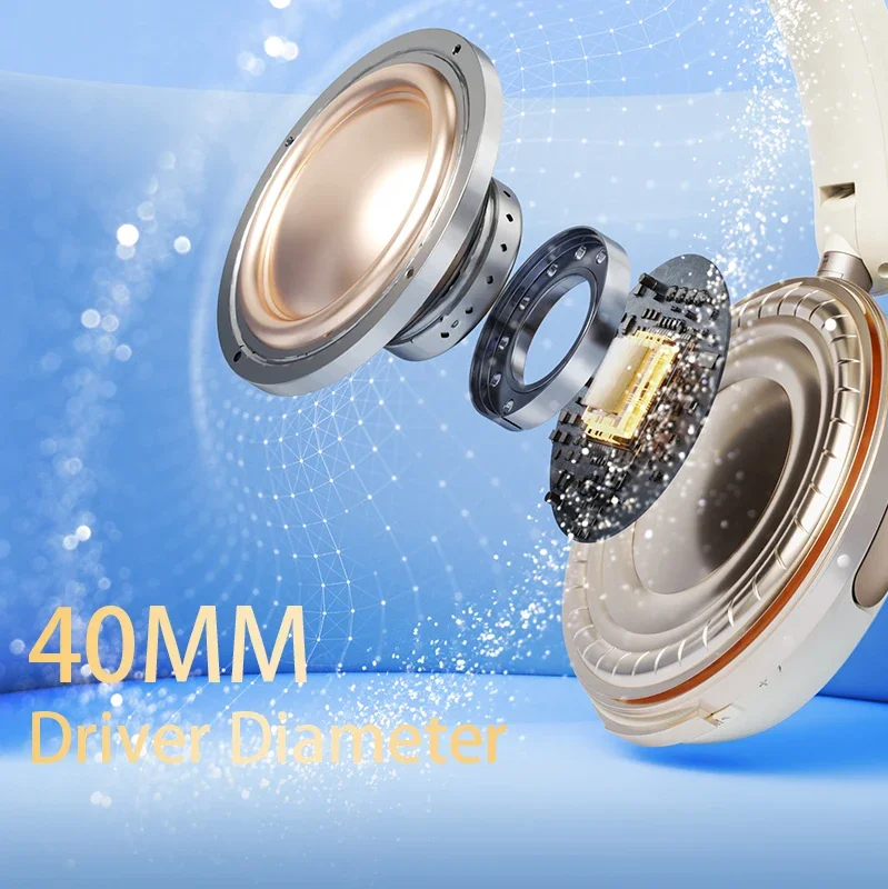 Acer ANC FIHI Kopfhörer Bluetooth 5.4 48 dB Geräuschunterdrückung Hi-Res räumlicher Audio-Kopfhörer mit LDAC Over-Ear-Headset Wireless – Detail 3