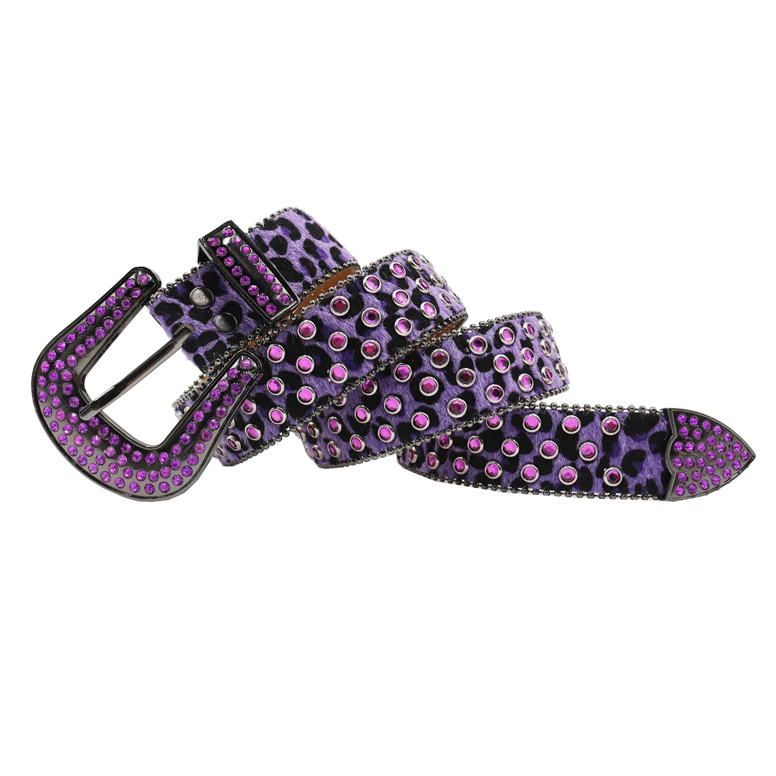 Original design Shiny Rhinestone Belts Studded Skull Lether Belts for Women Luxury Designer Brand Strap For Jeans Belts
