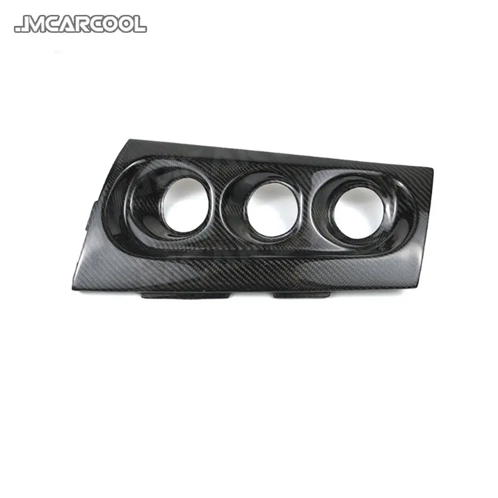 Car Triple Gauge Pod 3 Holder Dash Mount Meter Cover For Mitsubishi Lancer Evolution EVO 10 EVO X M7 2008-2012 Carbon Fiber