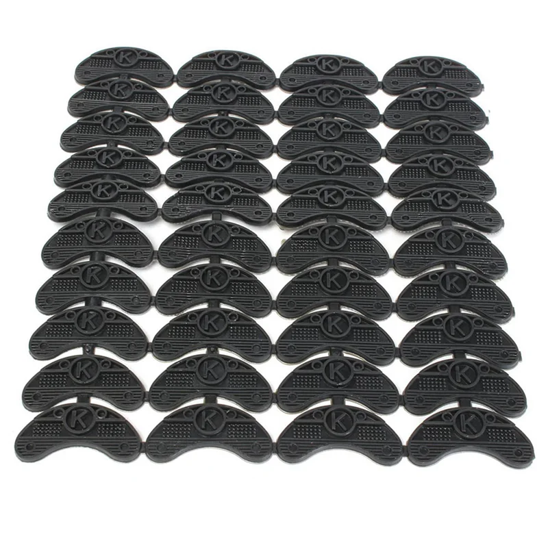 

AT33 160PCS 80-Pair Rubber Heel Savers Toe Plates Taps DIY Shoe Repair Pads Size:56 X 24 X 3.1MM