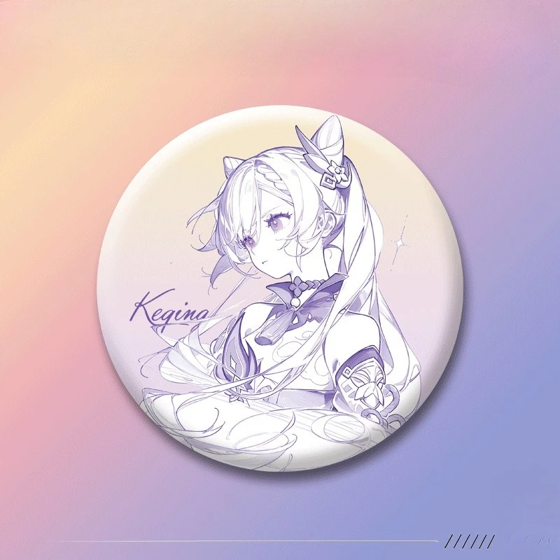 Game Yuanshen Brooches Anime Pin Hu Tao Zhongli‌ Furina Klee Wanderer Alhaitham Peripheral Cosplay Badge Backpack Hat Decoration