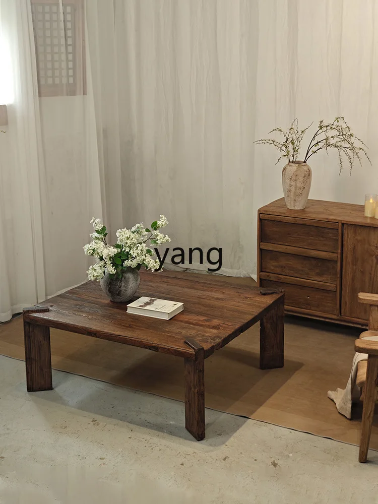 LMM all solid wood coffee table low table medieval homestay tatami kang several coffee table