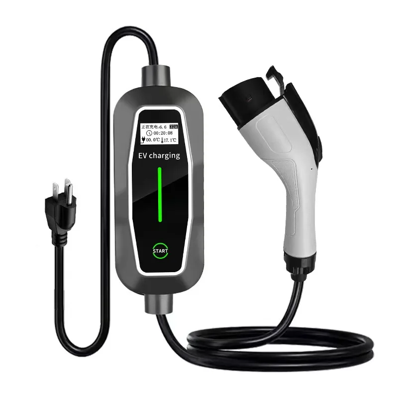 

Custom 16A 3.5KW EV Charger Electric Vehicle Fast Charging Station AC110V-240V 3.5kw 16A Portable Type1 5M Portable EV Charger