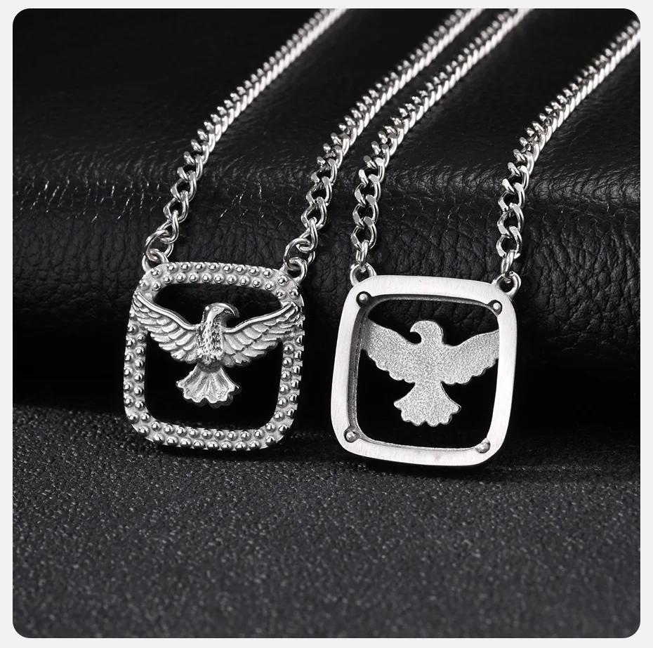 Vnox Herren Edelstahl Heiliger Geist Taube Anhänger Halskette Quadratischer Rahmen Christlich Religiöser Verstellbarer Panzerketten-Schmuck Geschenk – Detail 5