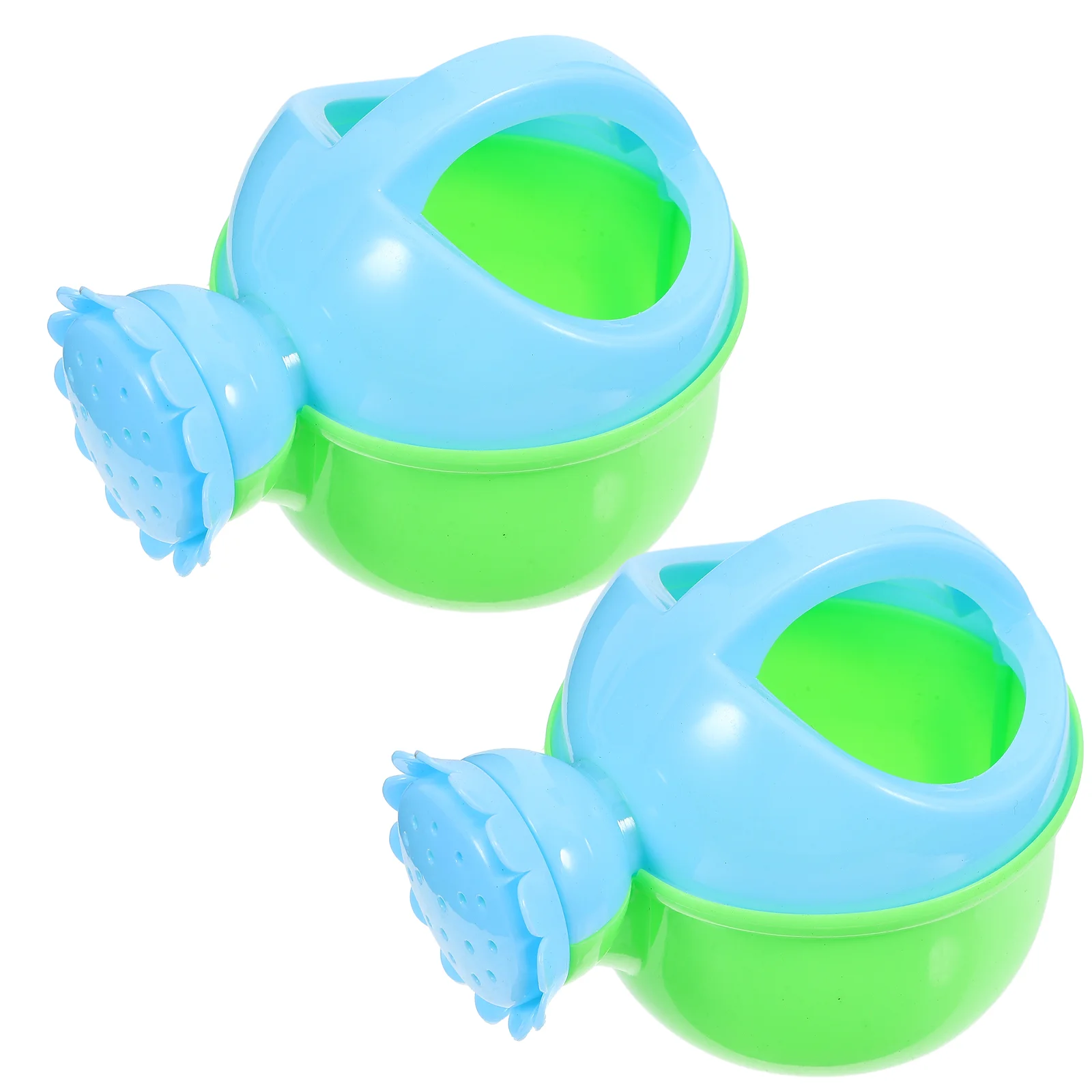 

2 Pcs Kettle Brightly Colored Bath Toys Beach Watering Pot Safe Summer Bathing Lovely Plastic Kids Shower Children Can