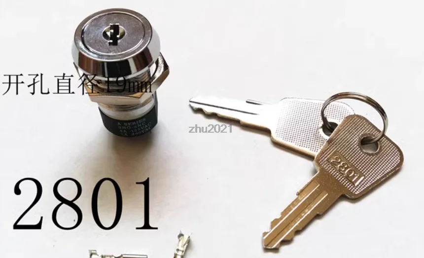 Key Switch for Elevator Power Control – Dual/Single Pull Key for 2801 Aesthetic Device & Forklift Switch Lock