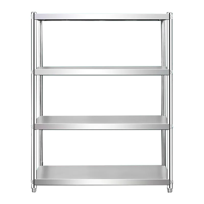 Thick Panel Stainless Steel Shelf Multi-Layer Heavy Duty Storage Rack Anti-Corrosion Rustproof Commercial