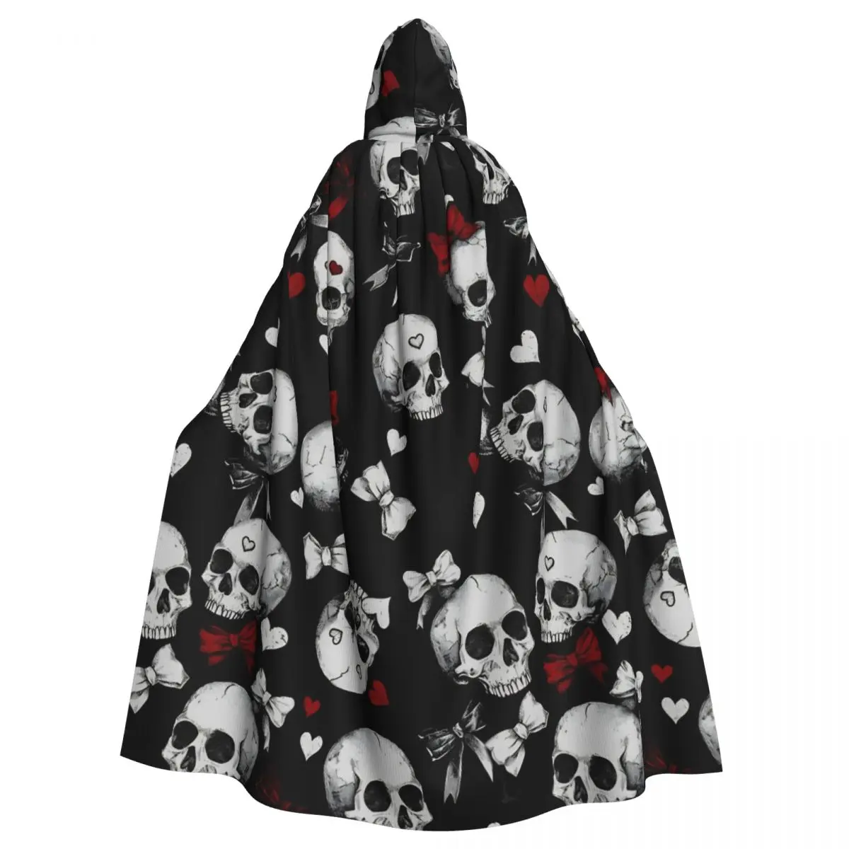 Halloween Gothic Hooded Cloak Victorian Goth Women Men Cape Cosplay Costume Party Accessory