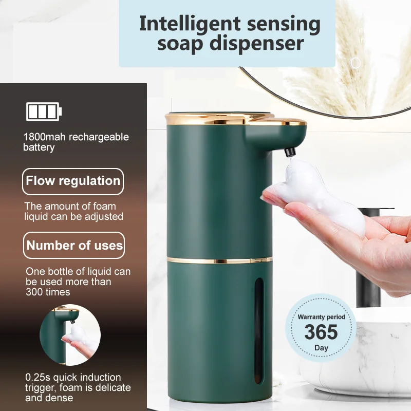 

Умный индукционный дозатор пены для дезинфицирующего средства YIXS, настенный, для кухни, ванной комнаты, домашнего использования, держатель для жидкого мыла