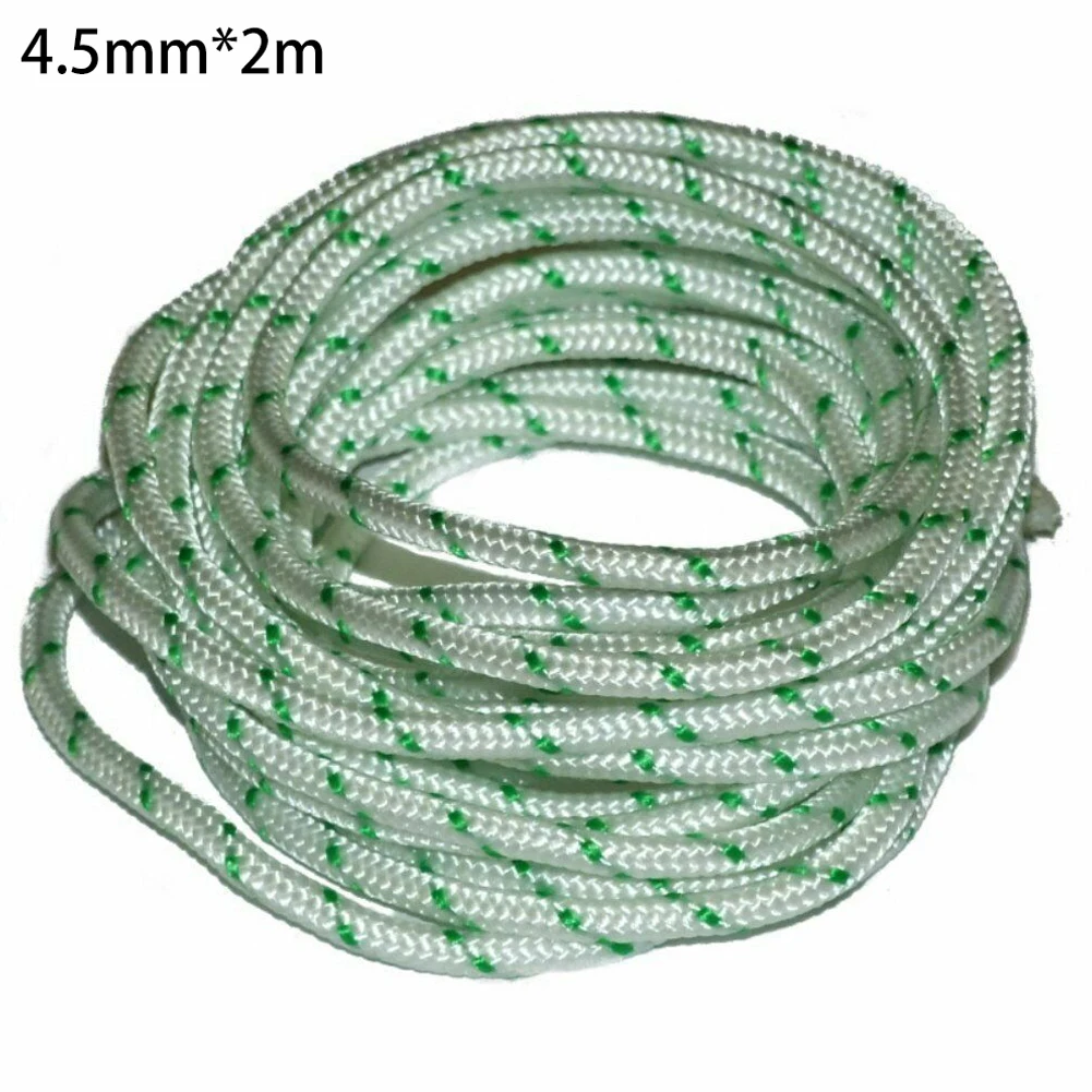 Pull Start Cord Nylon Starter Rope Replace 4.5MM X 2 METRES Recoil Engine Start Cord Lawn Mower Parts Chainsaw Blower Spares