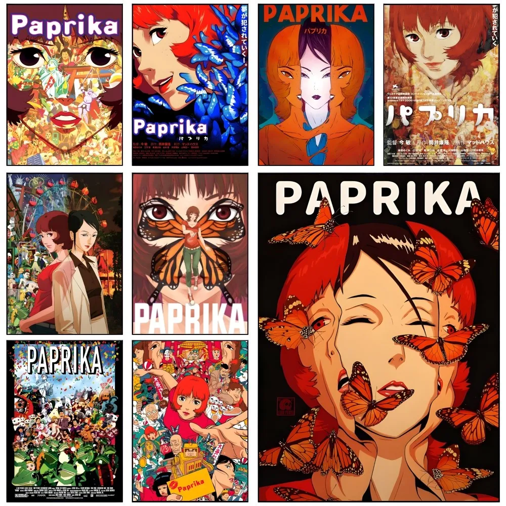 Classic Japan Anime Flim Paprika Self-adhesive Art Waterproof Paper Sticker Coffee House Bar Room Wall Decor