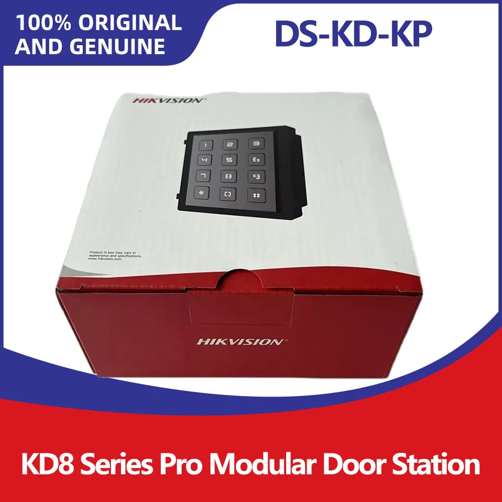 Hikvision DS-KD-KP KD8 Series Pro Modular Door Station Keypad Module IP65 Outdoor Password Access Control Panel Video Intercom