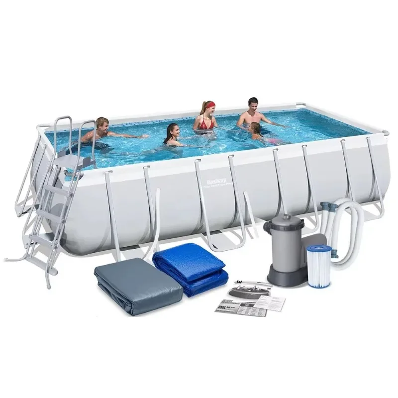 56465 Power Premium Steel Design Higher than Pool Steel Professional Max Higher than Ground Pool Set