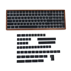 YMDK 156 Keys PBT Doubleshot Shine Through ANSI ISO Pudding Keycaps For MX Mechanical Keyboard Corsair Razer KBD75 68 Keychron