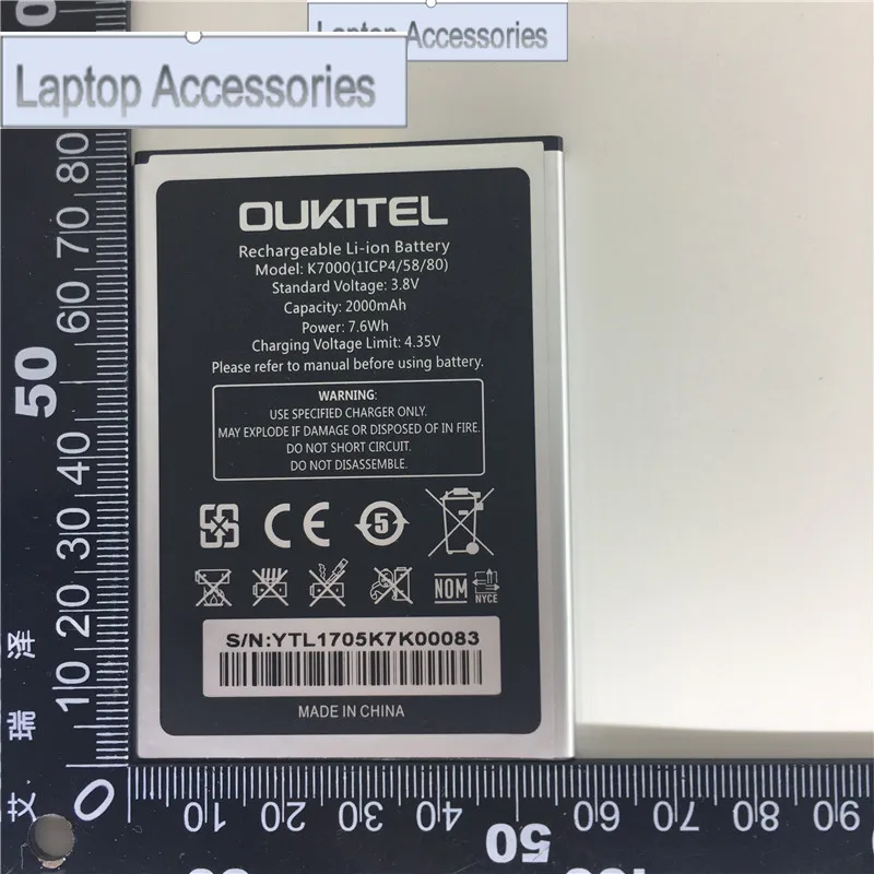 F HJ   production date for OUKITEL K7000 battery 2000mAh Long standby time High capacity for OUKITEL K7000 battery