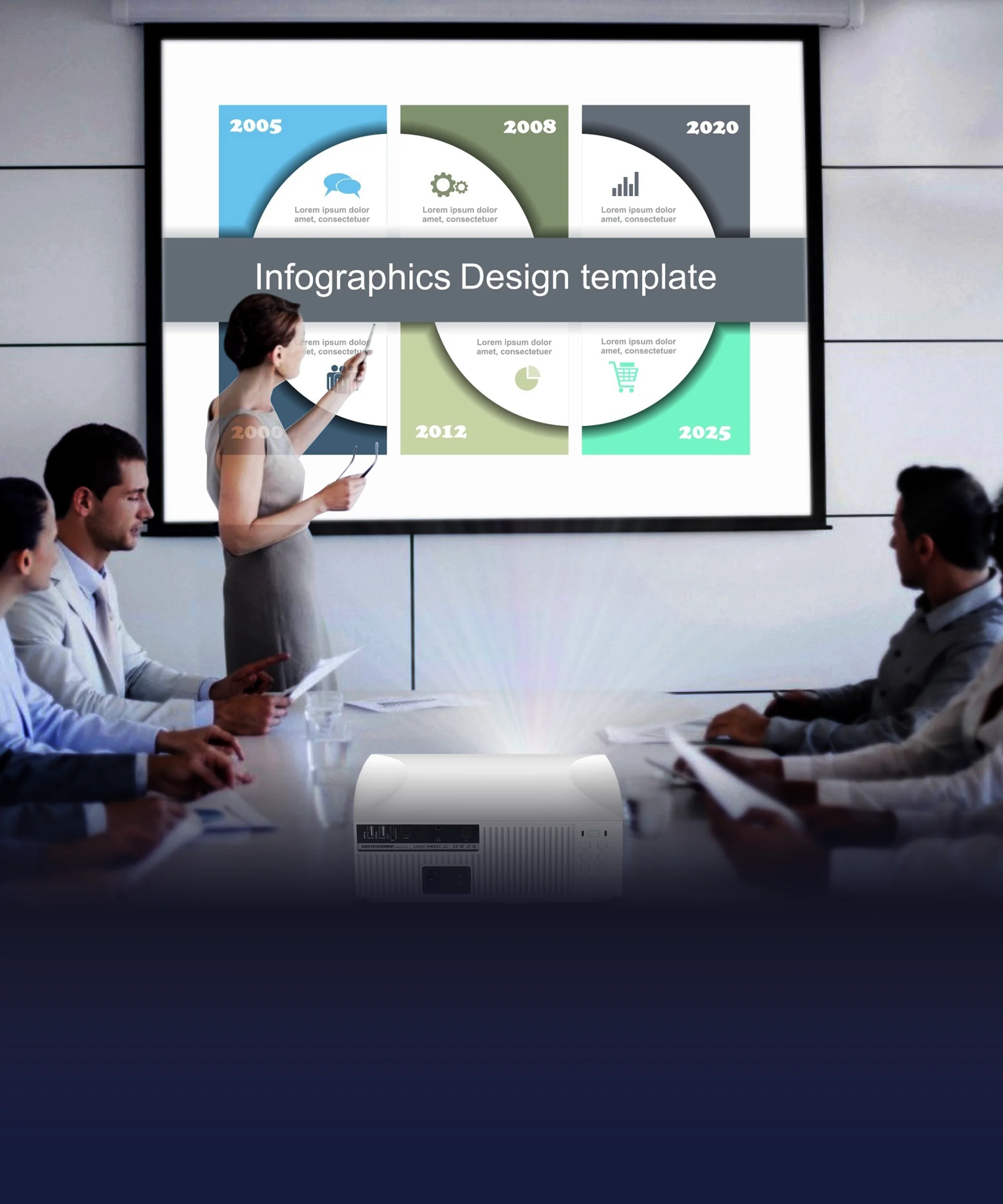 VIVIBRIGHT Projector F30 1920*1080p Full Hd Led 1080p Smart Android Projector Home Video Beamer