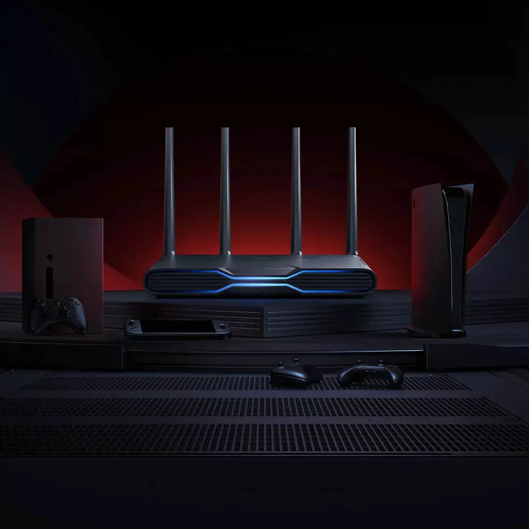 2022 Xiaomi Redmi AX5400 Gaming Router Wi-Fi 6 2.5Gbps Mesh 16 Million Color RGB Lighting Effect Game Acceleration Dedicated