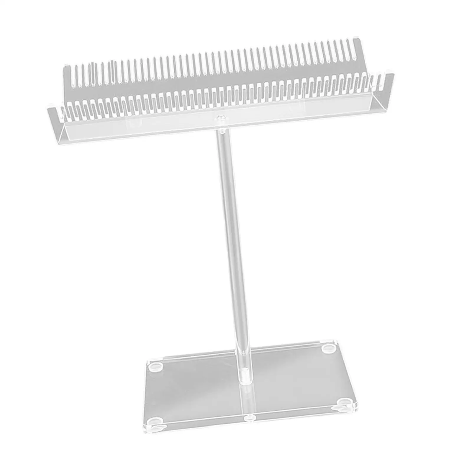 Acrylic Extension Display Stand Double Sided Tooth Hair Organizer Rack for Salon Shop Clear Sectioning Holder Tool