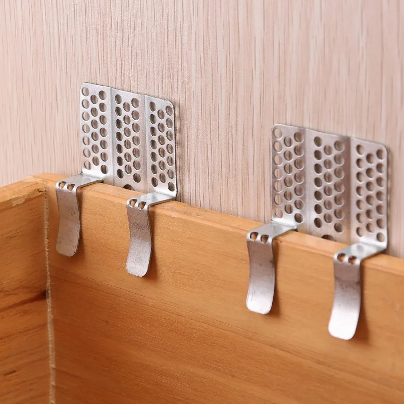 1/10set DIY Drywall Repair Clips with Screws Heavy Duty Metal Wall Hole Patch Brackets Sheetrock Plasterboard Fixing Repair Kit