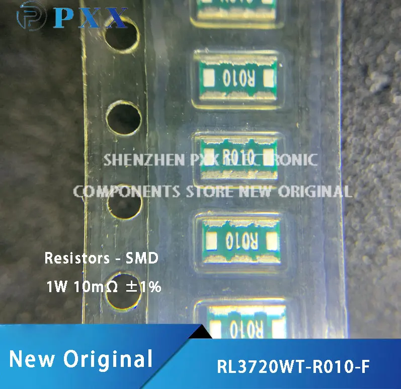 5Pcs New Original RL3720WT-R010-F  Resistors - SMD 1W 10mΩ ±1% Size:0815